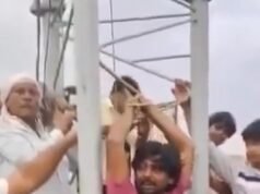 Aldeões indianos amarram trabalhador quando ele vem consertar torres de celular, pois estão irritados com a má conectividade 5G