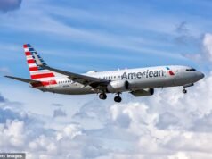 Uma mulher foi presa por estar nua em um voo da American Airlines em Miami