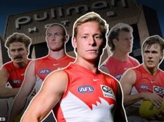 As estrelas do Sydney Swans enfrentaram companheiros de equipe pela primeira vez desde o escândalo do Pullman Hotel