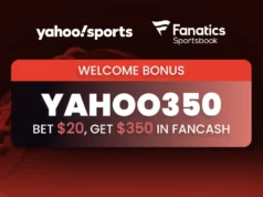 Código promocional Fanatic Sportsbook YAHOO350: Aposte $ 20, ganhe $ 350 na NFL Week 2 e Sunday Night Football