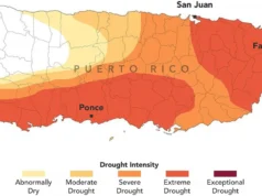Seca extrema agora cobre 44% de Porto Rico