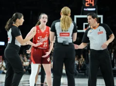 Caitlin Clark diz que está trabalhando com o árbitro para evitar a oitava falta técnica: ‘Estou muito orgulhosa de mim mesma’