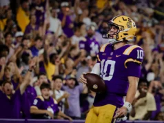 LSU QB Sam Leavitt, inicialmente ‘duvidoso’ para confronto de alto nível contra Ole Miss, relatório de lesão levantado