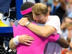 Tiafoe deu a Michaelsen um abraço e um ombro para chorar após sua vitória no Aberto dos Estados Unidos