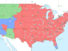Mapa de cobertura de TV da Semana 2 da NFL