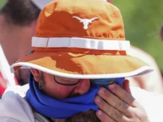 As temperaturas no DKR Field ultrapassaram 100 graus para o futebol Texas x Ohio State, de acordo com a ESPN