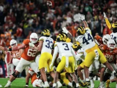Técnico de futebol do Texas, Steve Sarkisian: ‘Eu sei que vamos jogar contra Michigan na temporada de 2027’