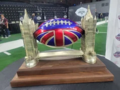 Um clássico da Union Jack feito a partir do casamento entre o futebol universitário e Londres