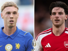 Palmer e Rice estão entre os cinco retirados da seleção inglesa