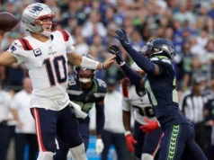 Notícias dos Patriots: Drake Maye começa com interceptações consecutivas de finalização de drive contra Seahawks.