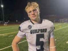 O futebol de Guilford se afastou de Rockville após uma atuação de quatro touchdowns de Shane Connelly