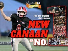 Enquete dos 10 melhores jogos de futebol americano da pré-temporada GametimeCT 2026: New Canaan por unanimidade em primeiro lugar