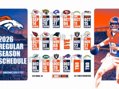 Cronograma do Denver Broncos: Quando os Broncos jogam?