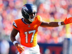 Jaylen Waddell recebe uma bola de jogo após uma ‘ótima’ jogada na estreia em casa do Broncos