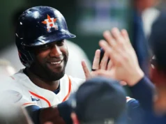 O rebatedor do Astros, Yordan Alvarez, lançou o homer nº 40 em uma temporada do calibre de MVP ‘Numbers Don’t Lie’