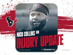 Texans WR Nico Collins foi oficialmente descartado para a Semana 2 contra o Bengals
