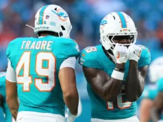 O novato WR dos Dolphins sabe que tem mais um passo para se recuperar de uma lesão