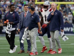 A tão esperada estreia de AJ Brown no Patriots tomou um rumo horrível
