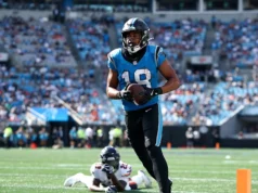 Não se espera que WR Jalen Coker do Panthers perca tempo devido a uma lesão no tornozelo