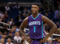 História da camisa Charlotte Hornets nº 1 Lance Stephenson 2014-2015