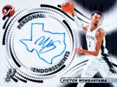 Victor Wembanyama desenha o Texas da memória para o novo cartão de autógrafos 1/1 da Topps