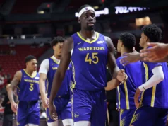 Os Warriors assinarão com Graham Ike, ex-destaque do Gonzaga, um contrato de mão dupla