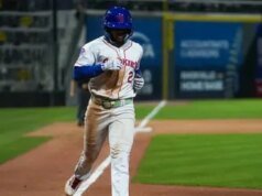 O principal candidato do Mets, Jefferson Rojas, fez seu terceiro home run em seu terceiro jogo com o Triple-A