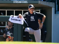 O técnico dos Yankees, Aaron Boone, atualizou o status de lesão do outfielder