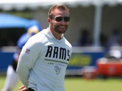 Os Rams terminaram o treinamento em Woodland Hills antes do longo vôo e rápido retorno para Melbourne