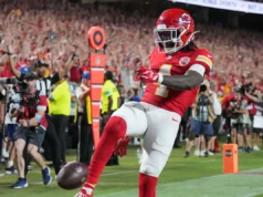 Rushie Rice marcou um touchdown na semana 1