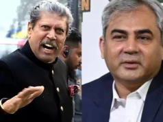 Depois de roubar o troféu da Copa da Ásia, Kapil Dev se esquiva da bala de Mohsin Naqvi com uma frase engraçada