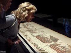 A Tapeçaria de Bayeux foi devolvida aos fãs pelo Museu Britânico para um jantar de gala privado com a presença do Chanceler John Healy.