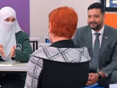 One Nation anuncia que proibirá burcas e niqabs nas escolas australianas – após o confronto de Pauline Hanson com uma estudante