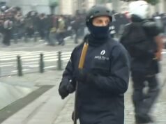 Motins estudantis eclodem na Bélgica enquanto centenas de manifestantes encapuzados entram em confronto com a polícia, causando “caos total” em Bruxelas