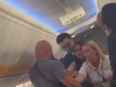 Turistas ‘ignoram os sinais de cinto de segurança e atacam passageiros’ no voo da Ryanair com destino a Ibiza depois que a tripulação gritou ‘sente-se’ enquanto o jato se prepara para pousar