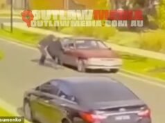 CCTV captura os gritos de uma mulher depois que um homem foi morto a tiros do lado de fora de sua casa no subúrbio de Melbourne, enquanto a polícia atingia suspeitas de gangues
