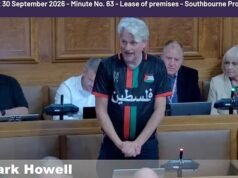 Vereador vomita calúnias antissemitas em reunião oficial vestindo camisa de futebol palestino na frente de dois colegas judeus