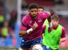 O jogador sul-africano de rugby Hyron Andrews morre aos 31 anos: ex-astro do Sale Sharks sofre ataque cardíaco no hotel do time na França antes do confronto da Copa dos Campeões com La Rochelle
