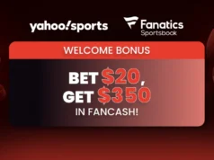 Código promocional Fanatic Sportsbook YAHOO350: Aposte nos domingos da NFL para virar $ 20 a $ 350 no FanCash