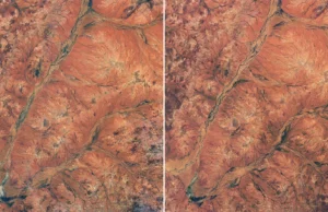 NASA captura uma transformação impressionante no interior vermelho da Austrália