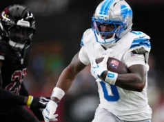 Jahmir Gibbs, do Lions, supera Barry Sanders na maioria dos touchdowns da NFL antes dos 25 anos