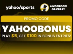Código promocional Underdog YahooBonus: jogue $ 5 no futebol de quinta à noite e ganhe $ 100!