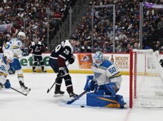 Nekas e Roy marcaram em rápida sucessão na vitória do Avalanche sobre os Blues por 6-1