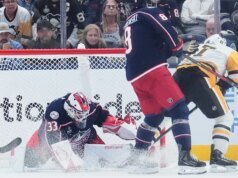 Cam Talbot dos Blue Jackets estabeleceu um recorde da NHL com a 9ª vitória com um time diferente