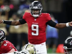 Escalação inicial dos Falcons para confronto SNF contra Baltimore Ravens