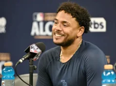 Comentários de Fredy Peralta após atingir 99,4 no jogo 2 do ALCS irão Hype Rays Fans