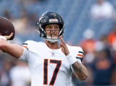 Tyson Bagent do Bear compartilha foto reveladora de Case Keenum perdendo show no MNF