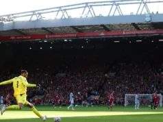 Uma exibição impressionante no gol em Anfield veio de um dos líderes do Manchester City