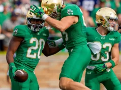 Onde o USA TODAY Sports classifica Notre Dame nas reclassificações desta semana?