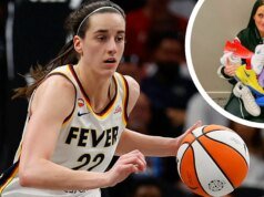 Os Nikes exclusivos de Kaitlyn Clarke são projetados para brilhar na quadra para que os companheiros de equipe possam identificá-la.
